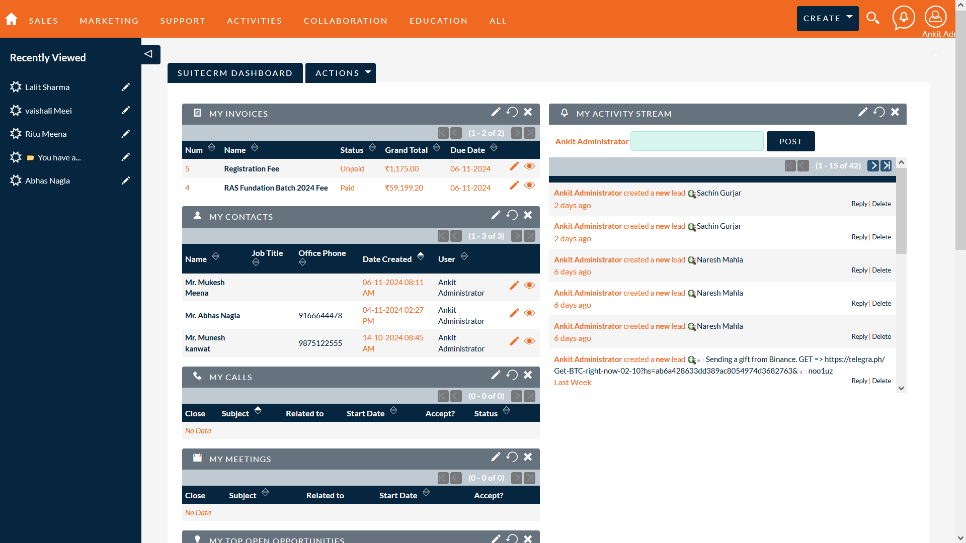 CRM System